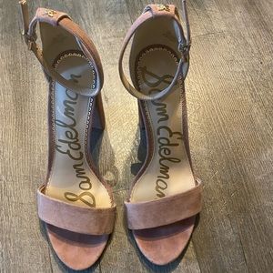 Stan Edelman Yaro Ankle Strap Sandal in Dusty Rose